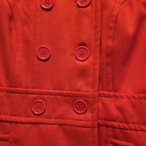 Stylish Women's Tulle Pea Coat - Picture 2 of 9